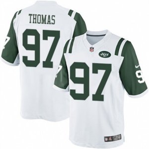 Mens Nike New York Jets #97 Lawrence Thomas Limited White NFL Jersey