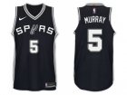 Nike NBA San Antonio Spurs #5 Dejounte Murray Jersey 2017-18 New Season Black Jersey