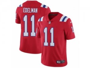 Mens Nike New England Patriots #11 Julian Edelman Vapor Untouchable Limited Red Alternate NFL Jersey