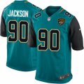 Mens Nike Jacksonville Jaguars #90 Malik Jackson Game Teal Green Team Color NFL Jersey