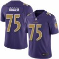 Mens Nike Baltimore Ravens #75 Jonathan Ogden Limited Purple Rush NFL Jersey