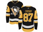 Mens Adidas Pittsburgh Penguins #87 Sidney Crosby Authentic Black Home NHL Jersey