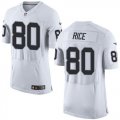 Nike Raiders #80 Jerry Rice White Elite Jersey