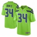 Youth Seattle Seahawks #34 Thomas Rawls Nike Green Color Rush Limited Jersey