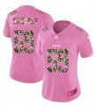 Nike Panthers #59 Luke Kuechly Pink Camo Fashion Women Limited Jersey