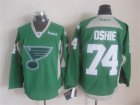 NHL st. louis blues #74 oshie Training green jerseys