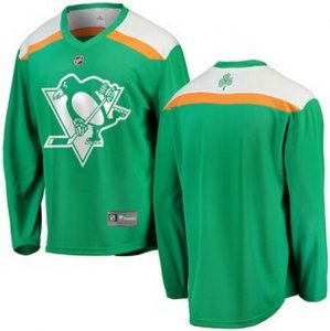 Penguins Green 2019 St. Patrick\'s Day Adidas Jersey
