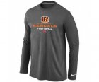 Nike Cincinnati Bengals Critical Victory Long Sleeve T-Shirt D.Grey