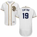 Men's Majestic San Diego Padres #19 Tony Gwynn White Flexbase Authentic Collection MLB Jersey