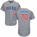 Men's Majestic Chicago Cubs #70 Joe Maddon Grey Flexbase Authentic Collection MLB Jersey