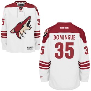 Mens Arizona Coyotes #35 Louis Domingue White Away NHL Jersey