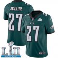Youth Nike Eagles #27 Malcolm Jenkins Green 2018 Super Bowl LII Vapor Untouchable Player Limited Jersey