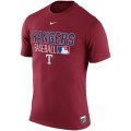 MLB Men's Texas Rangers Nike 2016 AC Legend Issu T-Shirt - Red