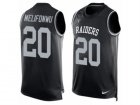 Mens Nike Oakland Raiders #20 Obi Melifonwu Limited Black Player Name & Number Tank Top NFL Jersey