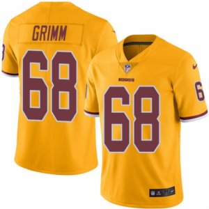 Youth Nike Washington Redskins #68 Russ Grimm Limited Gold Rush NFL Jersey