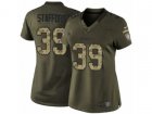 Women Nike Pittsburgh Steelers #39 Daimion Stafford Limited Green Salute to Service NFL Jersey