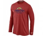 Nike San Diego Charger Critical Victory Long Sleeve T-Shirt RED