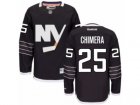 Mens Reebok New York Islanders #25 Jason Chimera Authentic Black Third NHL Jersey