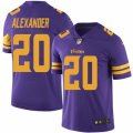 Nike Minnesota Vikings #20 Mackensie Alexander Purple Mens Stitched NFL Limited Rush Jersey