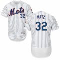 Mens Majestic New York Mets #32 Steven Matz White Flexbase Authentic Collection MLB Jersey