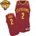 Men's Adidas Cleveland Cavaliers #2 Kyrie Irving Swingman Wine Red Road 2016 The Finals Patch NBA Jersey
