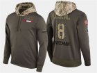 Nike Capitals 8 Alex Ovechkin Olive Salute To Service Pullover Hoodie
