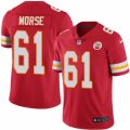Mens Nike Kansas City Chiefs #61 Mitch Morse Limited Red Rush NFL Jersey