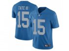 Nike Detroit Lions #15 Golden Tate III Blue Throwback Mens Stitched NFL Limited Jersey