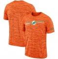 Miami Dolphins Nike Sideline Velocity Performance T-Shirt Heathered Orange