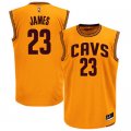 Cleveland Cavaliers #23 LeBron James New Swingman Gold Nba Jersey