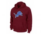 Detroit Lions Logo Pullover Hoodie RED
