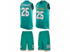 Nike Miami Dolphins #25 Xavien Howard Limited Aqua Green Tank Top Suit NFL Jersey