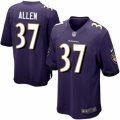 Mens Nike Baltimore Ravens #37 Javorius Allen Game Purple Team Color NFL Jersey