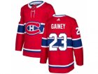 Men Adidas Montreal Canadiens #23 Bob Gainey Red Home Authentic Stitched NHL Jersey