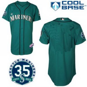 mlb Seattle Mariners blank green Cool Base[35th Anniversary]