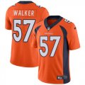 Nike Broncos #57 Demarcus Walker Orange Vapor Untouchable Limited Jersey