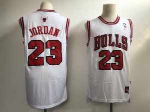 Men Chicago Bulls #23 Jordan White Throwback 2021 Nike NBA Jersey