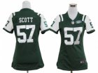 Nike Women New York Jets #57 Bart Scott Green Jerseys