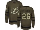 Adidas Tampa Bay Lightning #26 Martin St. Louis Green Salute to Service Stitched NHL Jersey