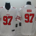 Nike 49ers #97 Nick Bosa White Team Logos Fashion Vapor Limited Jersey