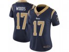 Women Nike Los Angeles Rams #17 Robert Woods Vapor Untouchable Limited Navy Blue Team Color NFL Jersey