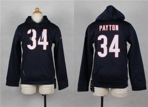 Nike Youth Chicago Bears #34 Walter Payton Blue jerseys(Pullover Hoodie)