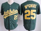 Athletics #25 Mark McGwire Green Cooperstown Collection Jersey