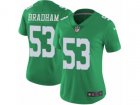 Women Nike Philadelphia Eagles #53 Nigel Bradham Limited Green Rush NFL Jersey