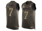 Mens Nike Jacksonville Jaguars #7 Chad Henne Limited Green Salute to Service Tank Top NFL Jersey