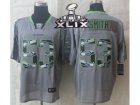 2015 Super Bowl XLIX Nike Seattle Seahawks #53 Smith Grey Jerseys(Lights Out Stitched Elite)