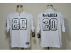 Nike nfl oakland raiders #20 darren mcfadden white[game grey number]jerseys