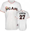 mlb Florida Marlins #27 Stanton White
