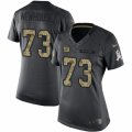 Women's Nike New York Giants #73 Marshall Newhouse Limited Black 2016 Salute to Service NFL Jersey