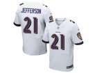 Nike Baltimore Ravens #21 Tony Jefferson White Mens Stitched NFL New Elite Jersey